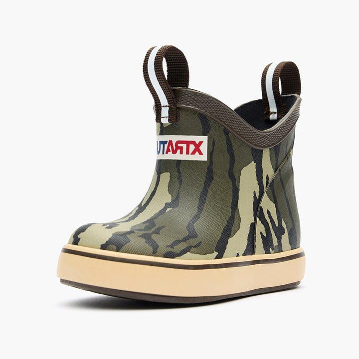 Kids' XTRATUF Mossy Oak® Bottomland Ankle Deck Boot XKABMOB - Crazy House Western Wear