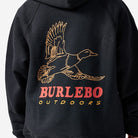 Burlebo Boy's Black Duck Wild Fleece Hoodie Y-FH-DKW-BLK