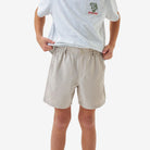 Boy's Burlebo Old Glory Pocket Light Khaki Everyday Shorts Y-ES-LK-OLDG