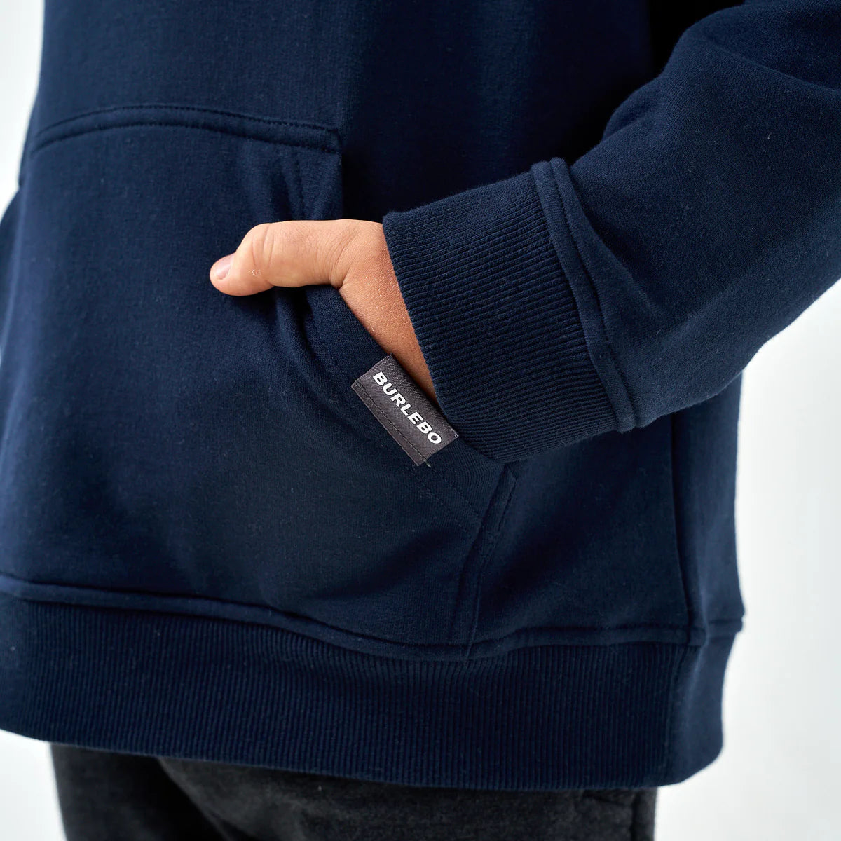 Boy's Burlebo Navy Old School Duck Hunt Fleece Hoodie
