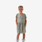 Girl's Burlebo Green Flying Ducks Moxie Dress Y-MOXD-FDG