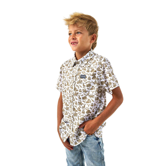 Boy's Performance Button Up "Into The Wild" Y-PBU-ITW