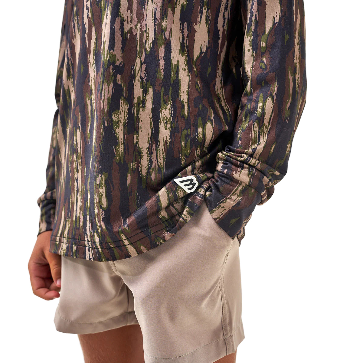 Boy's Burlebo Midland Camo Performance Hoodie Y-PH-MIDC
