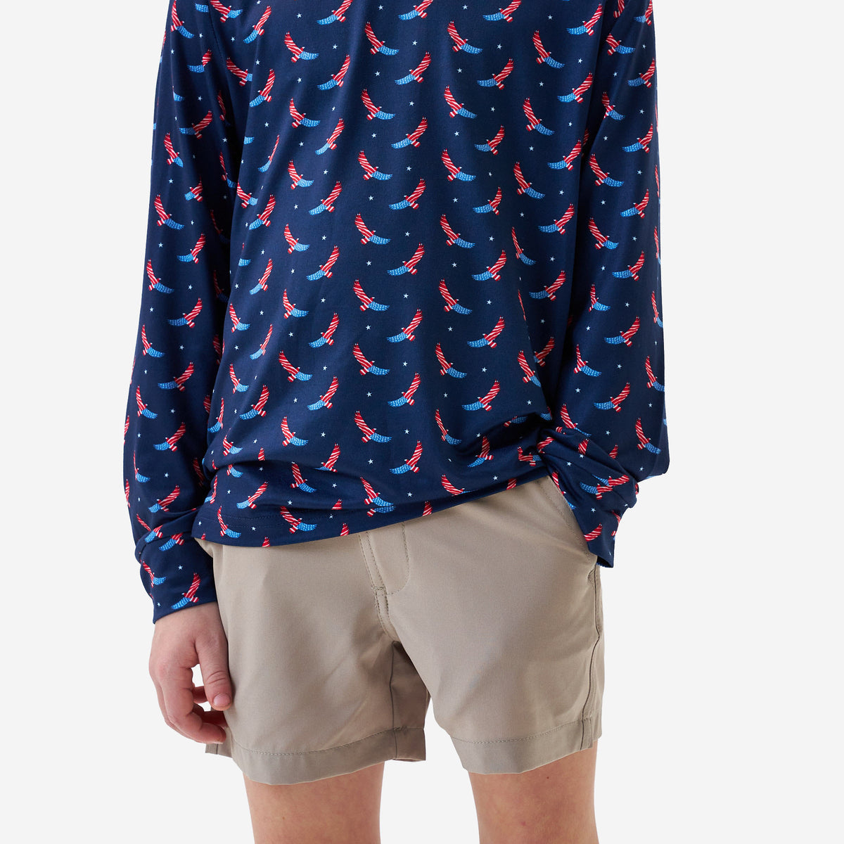 Boy's Burlebo USA Eagle Performance Hoodie Y-PH-UEAG