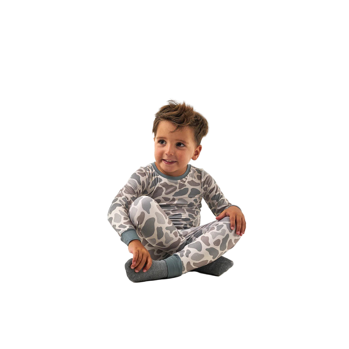 Boy's Burlebo Pajama Set Classic Deer Camo