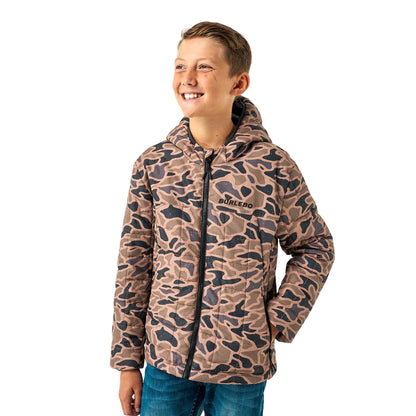 Boy's Burlebo Gauge Camo Puffer Jacket 