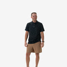 Burlebo Men's Black Camo Performance Polo PP-BLKC