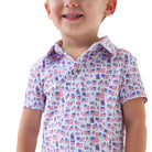 Boy's Burlebo Old Glory Performance Polo Y-PP-OLDG