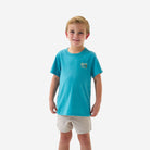 Boy's Burlebo Cyan Baits and Rigs Short Sleeve T-shirt Y-SST-BAR-CYN