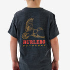 Men's Burlebo Heather Black Duck Wild Short Sleeve T-shirt Y-SST-DKW-BLK