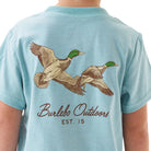 Boy's Burlebo Sky Blue Flying Mallards Short Sleeve T-shirt Y-SST-FM-SB