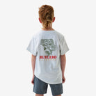 Boy's Burlebo Ash Gray Dish Wild Short Sleeve T-shirt Y-SST-FW-AG
