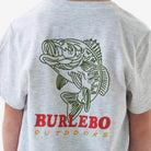 Boy's Burlebo Ash Gray Dish Wild Short Sleeve T-shirt Y-SST-FW-AG