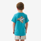 Boy's Burlebo Cyan Pintail Diving Duck Short Sleeve T-shirt Y-SST-PTRI-CYN