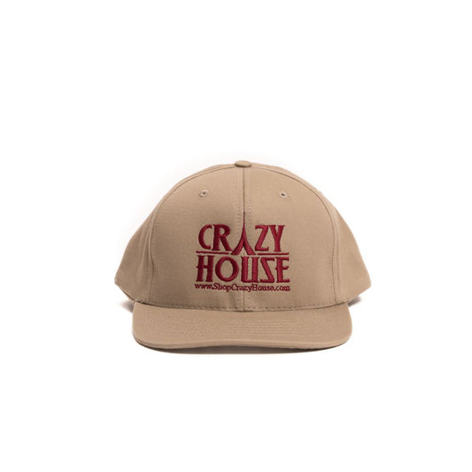Crazy House Unisex Khaki and Burgundy Snapback - Crazy House Western Wear