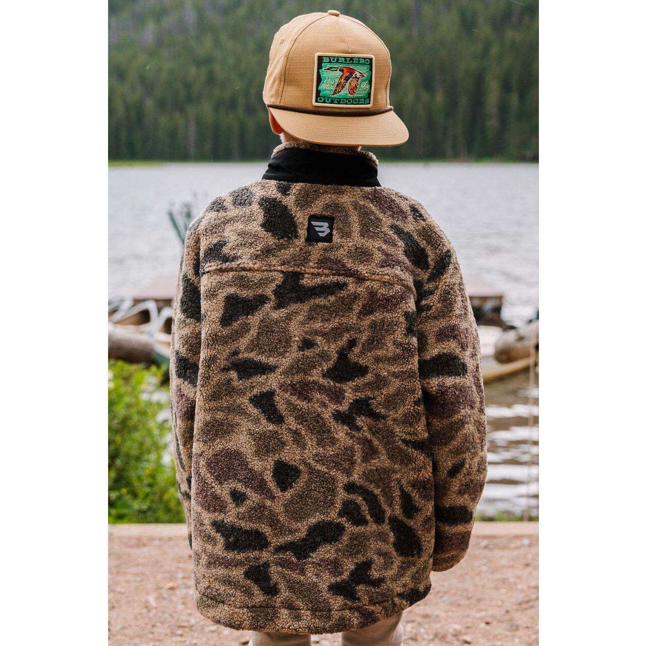 Boy's Burlebo Sherpa 1/4 Zip Jacket Y-RMQZ - Crazy House Western Wear