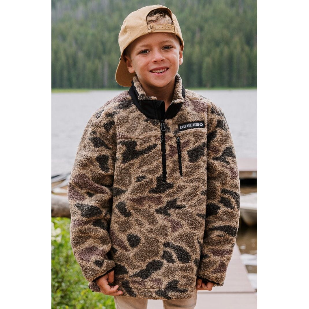 Burlebo Youth Sherpa 1/4 Zip Jacket