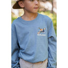 Boy's Burlebo Suns Up Birds Down T-Shirt Y-SUBD-LS-HBJ - Crazy House Western Wear