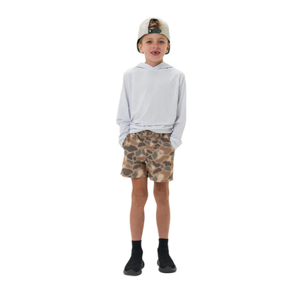 Boy's Burlebo Everyday Short - Pintail Camo - Brown Pocket Y-ES-PTC - Crazy House Western Wear