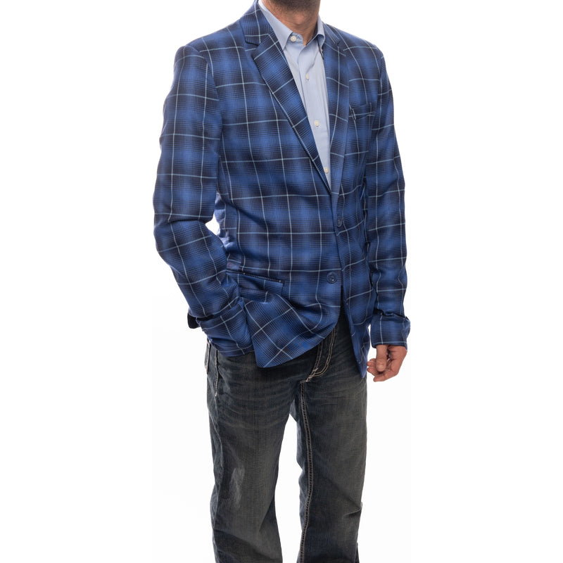 Men's Rock & Roll Plaid Sports Coat BM96C04967 - Crazy House Western Wear