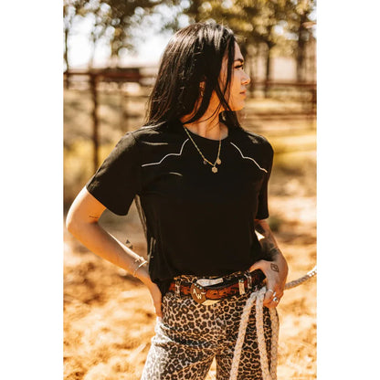 Women's TwoFly Rawhide Stitch Tee