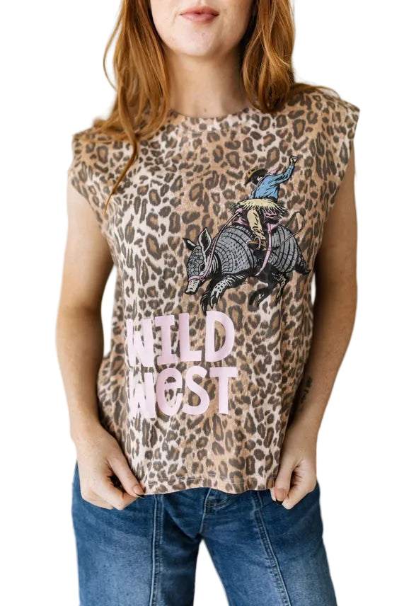 Women's "Wild West" Cheetah Print Tank Top 
