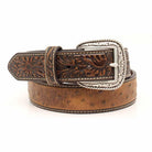 Men's Ariat Ostrich Print Belt A1017202 - Crazy House Western Wear