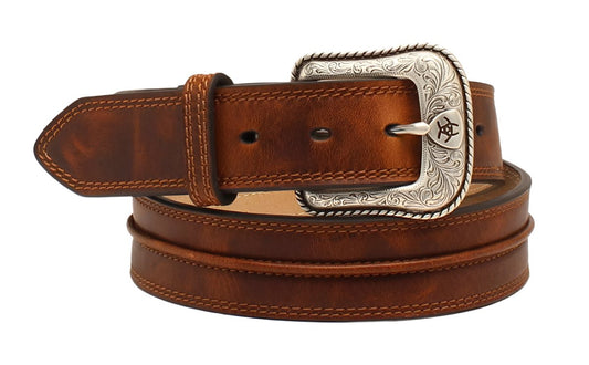 Ariat Rowdy Brown Center Cord Belt - Crazy House Western Wear