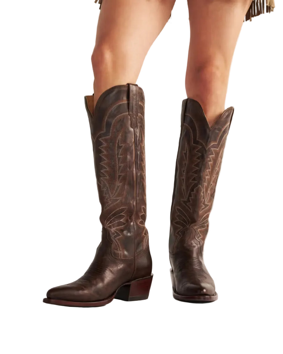 Tecovas Women's Mocha Goat The Abby Cowgirl Boots W21065MOC