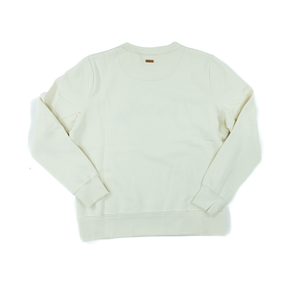 Women's Hooey Stallion Cream Crew Neck "Punchy" Embroidered Logo Pullover PH1327CR