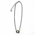 Women's West & Co 15" 18K White Gold Plated Dainty Concho Necklace WC-N24WG