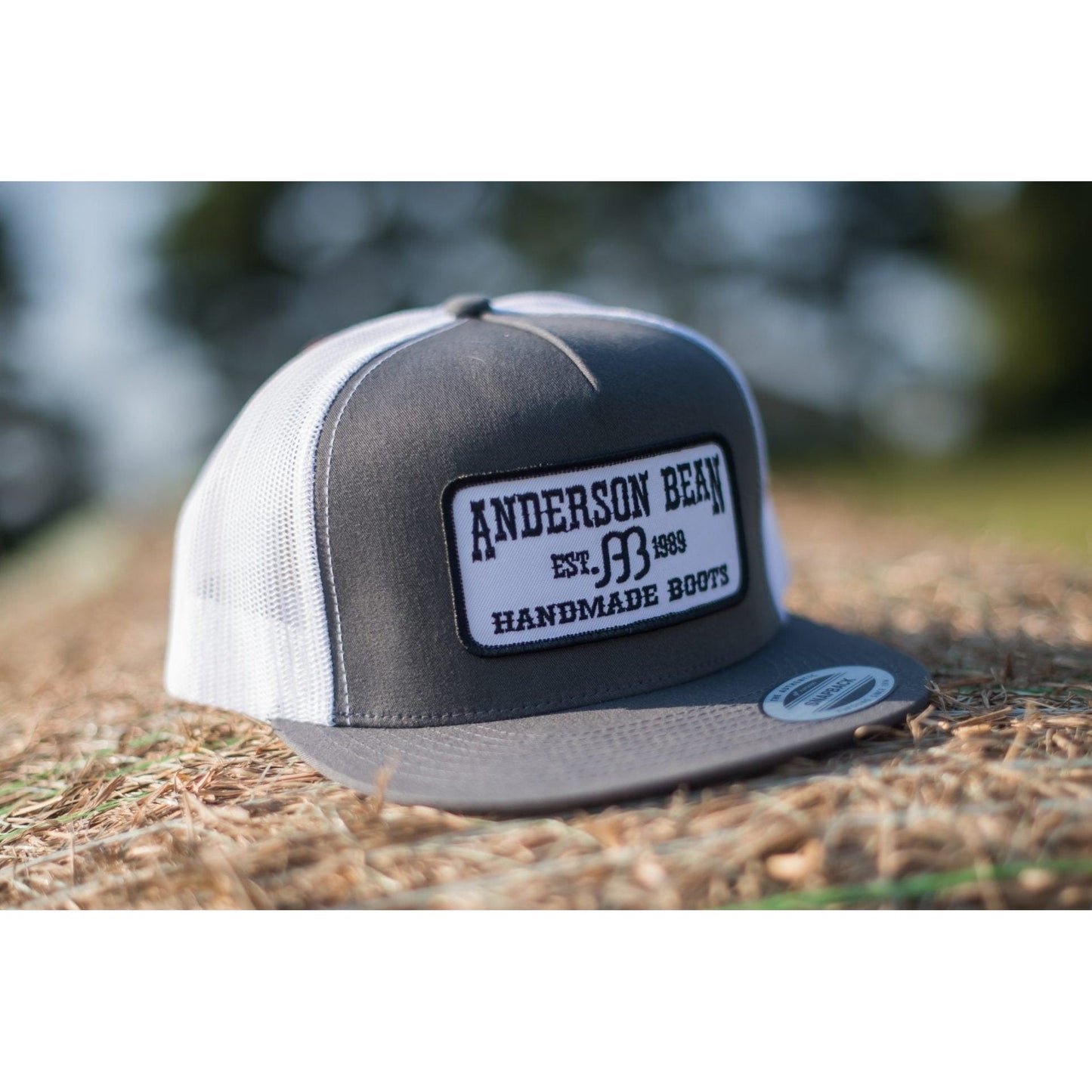 Anderson Bean Charcoal and Black Snapback Cap - Crazy House Western Wear