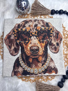 Women's Boujee Dachshund Graphic Short Sleeve T-shirt 