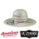 American Hat Company 1804 4.25" Straw Hat - Crazy House Western Wear