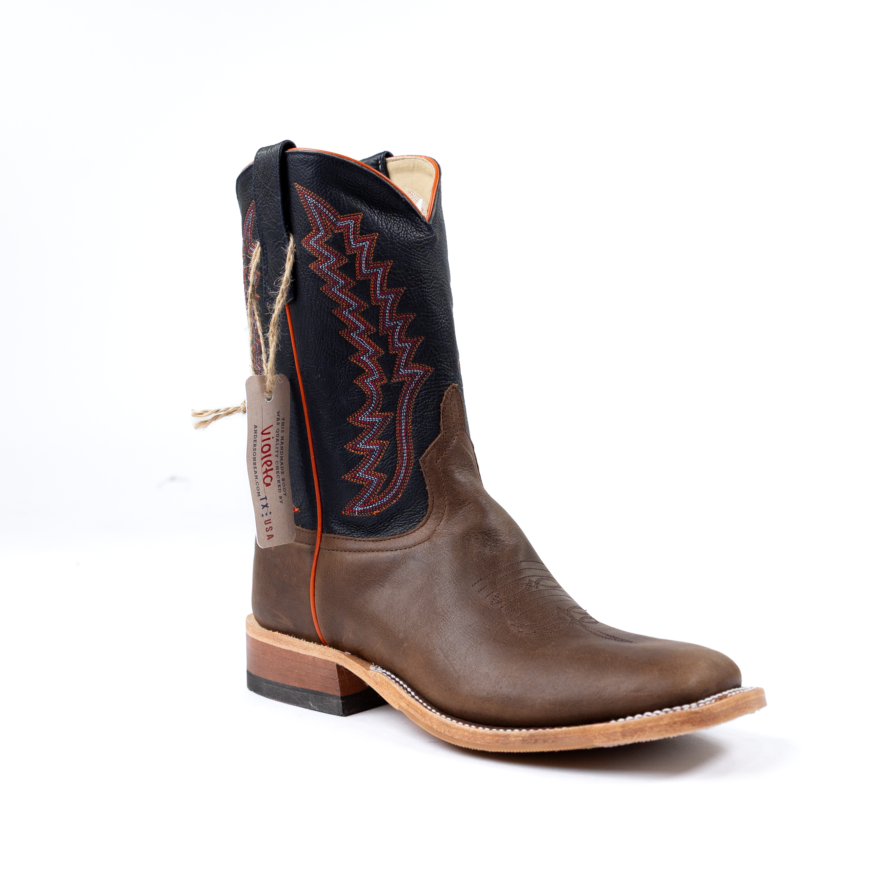 Anderson Bean Brown Avatar with 11" Navy Calf Tops S5101