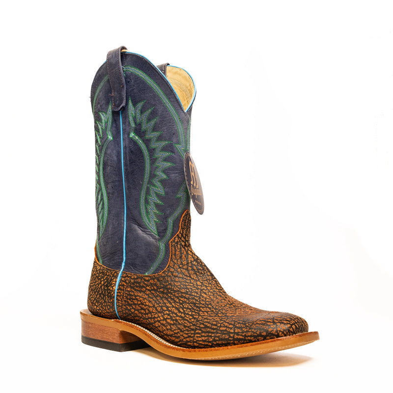 Anderson Bean Cognac Safari Buffalo with 13"Blue Top - Crazy House Western Wear