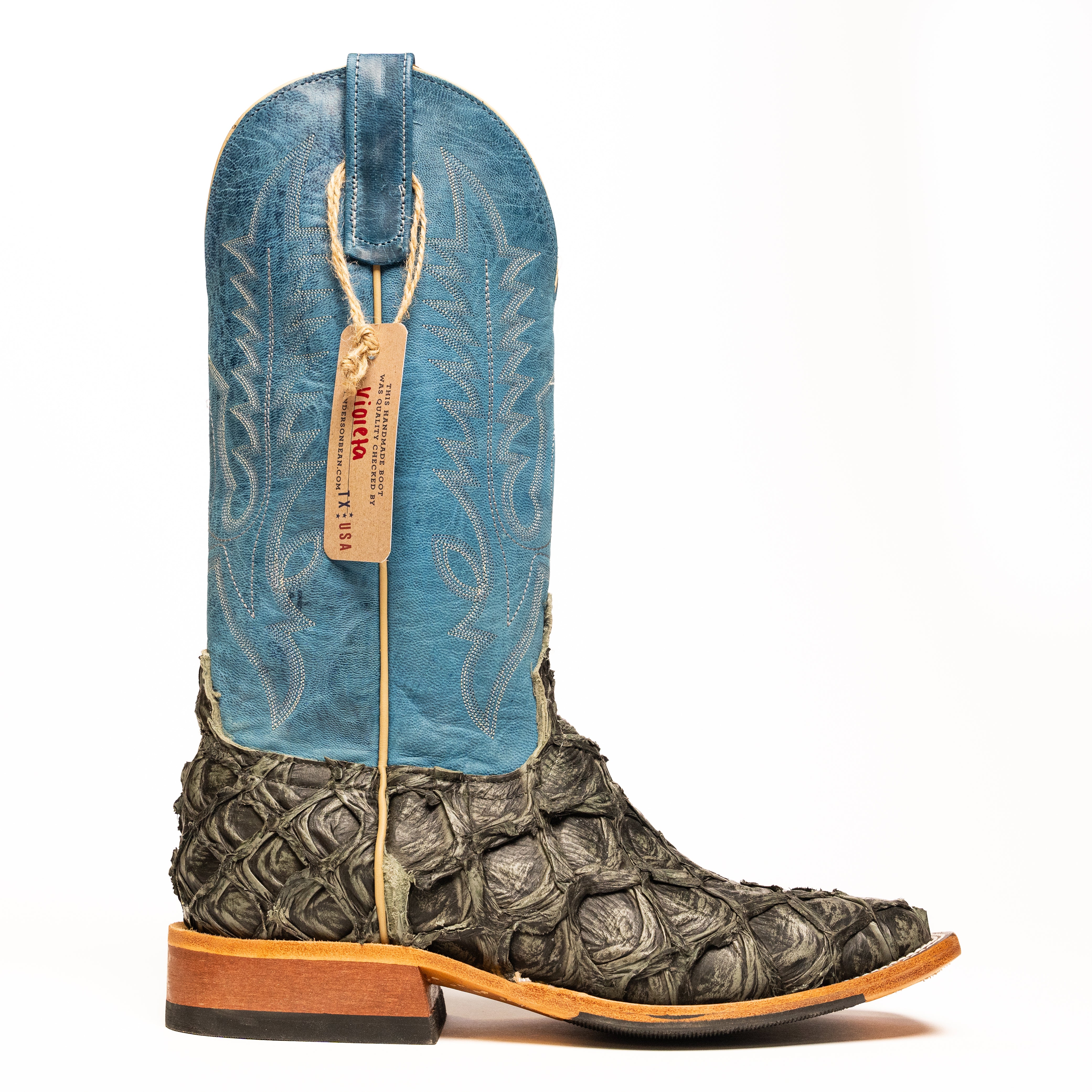 Anderson Bean Gray Big Bass Square Toe Boots – Crazy House Western