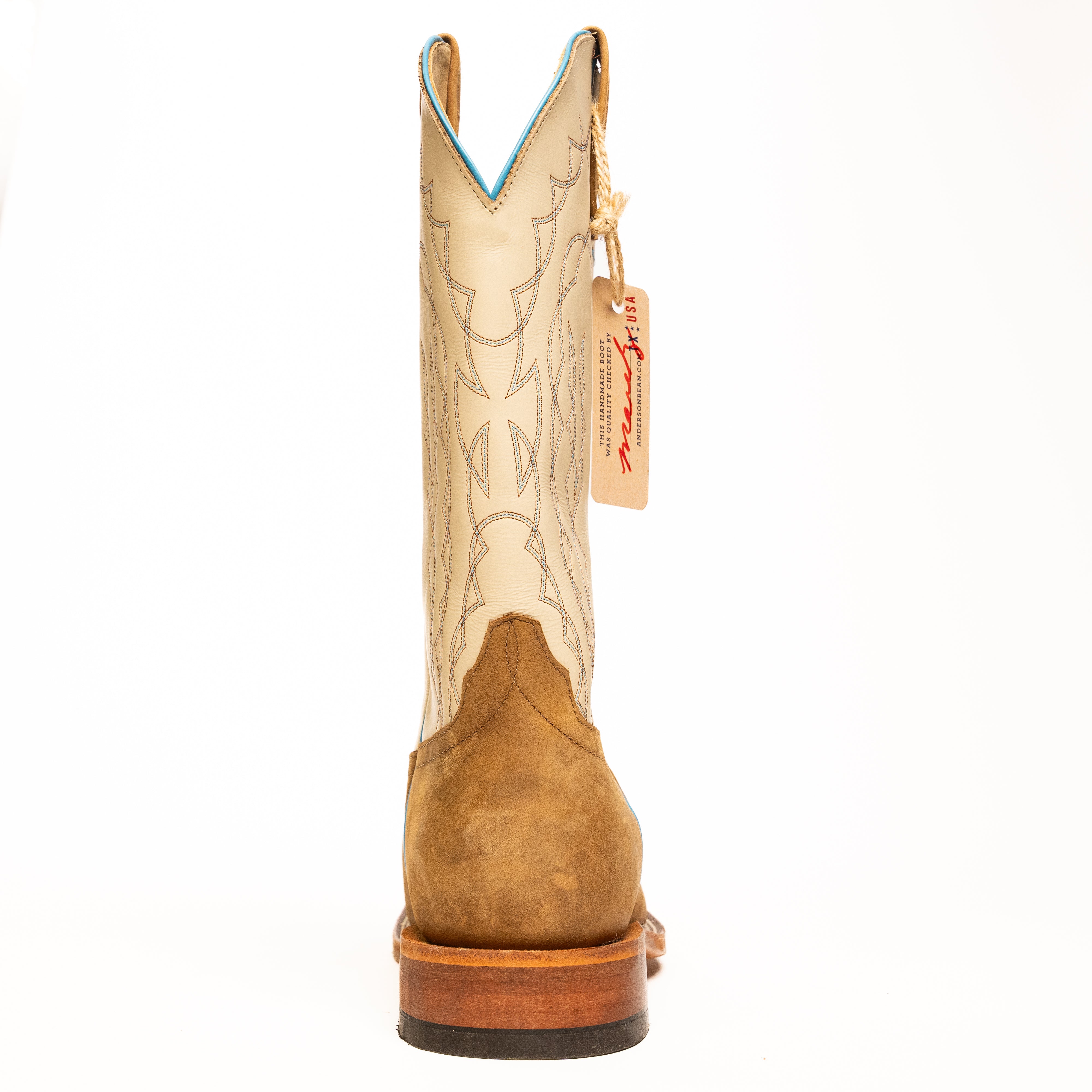 Anderson Bean Oakwood Crazyhorse Tan Square Toe Boots – Crazy