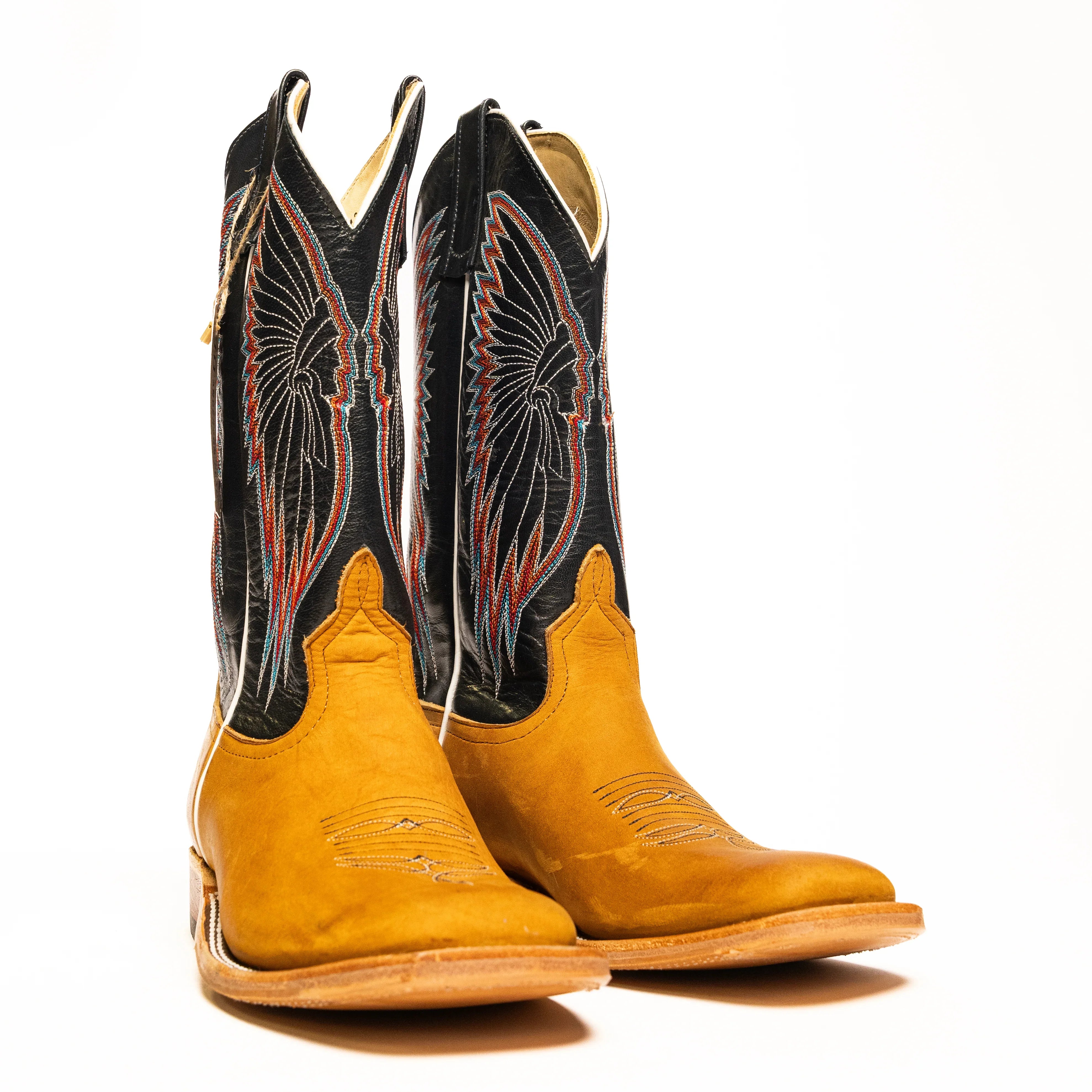 Anderson Bean Men's Rust Crazy Horse Square Toe Boots S3007