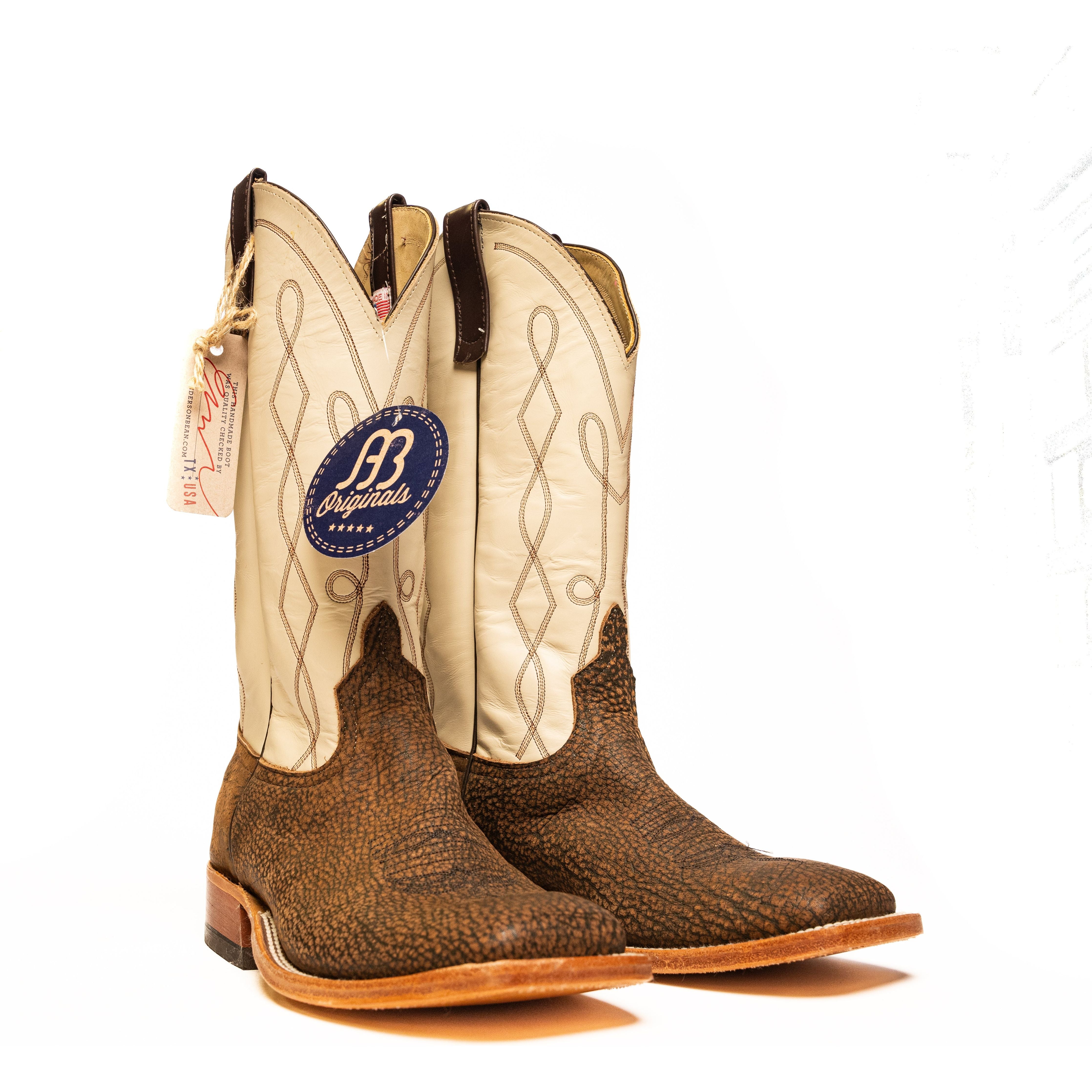 Anderson Bean Rust Safari Giraffe Square Toe Boots – Crazy House