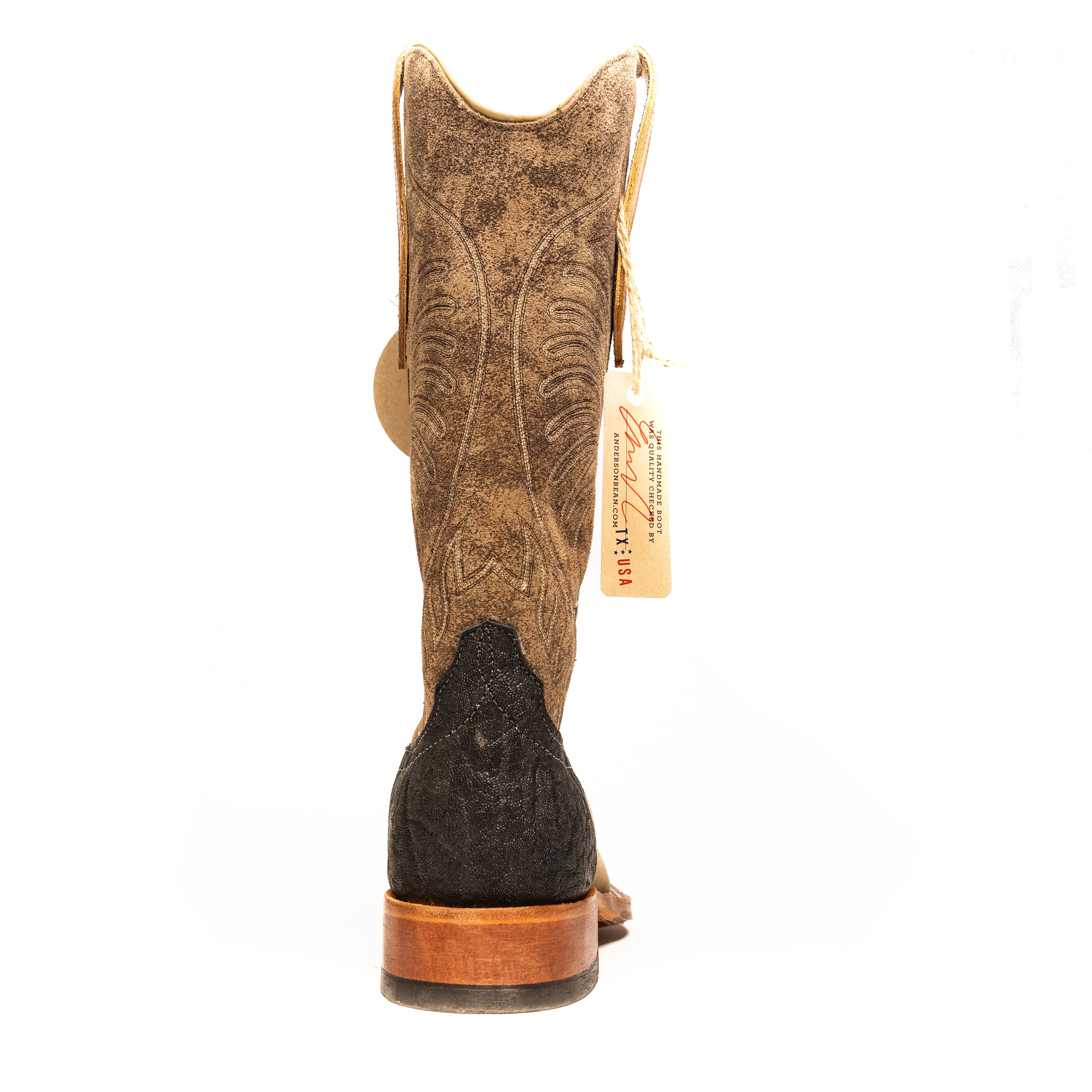 Anderson Bean Sand Angry Elk with 13" River Rock Top - Crazy House Western Wear