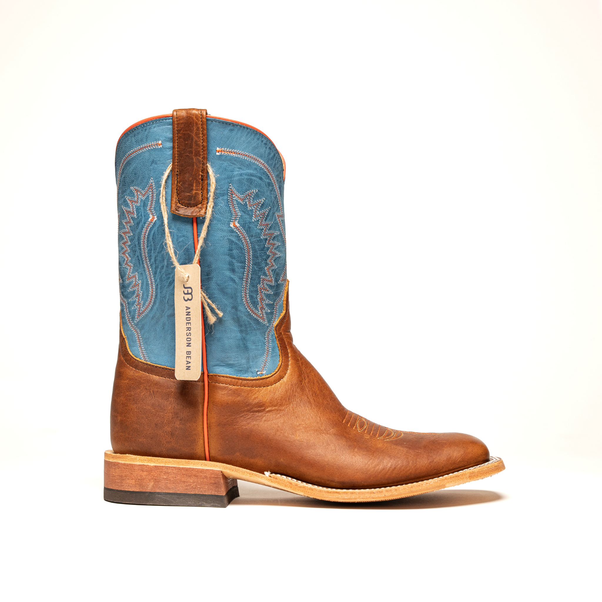 Anderson Bean Brown Stampede Briar Bison Square Toe Boots – Crazy