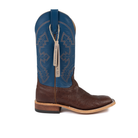 Anderson Bean Tobacco Smooth Quill Ostrich Square Toe Boots