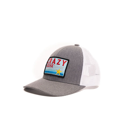 Crazy House Unisex Grey and White Cap with Outfitter Patch - Crazy House Western Wear
