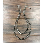 Isac Trading Womens 24" Western Bead 2-Strand Necklace