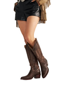 Tecovas Women's Mocha Goat The Abby Cowgirl Boots W21065MOC