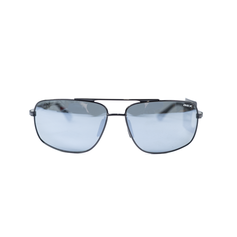 Bex Black Gray Silver Gambit Sunglasses S147BGS