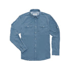 Men's Poncho "The Bigeye" Blue Long Sleeve Button Up Shirt 