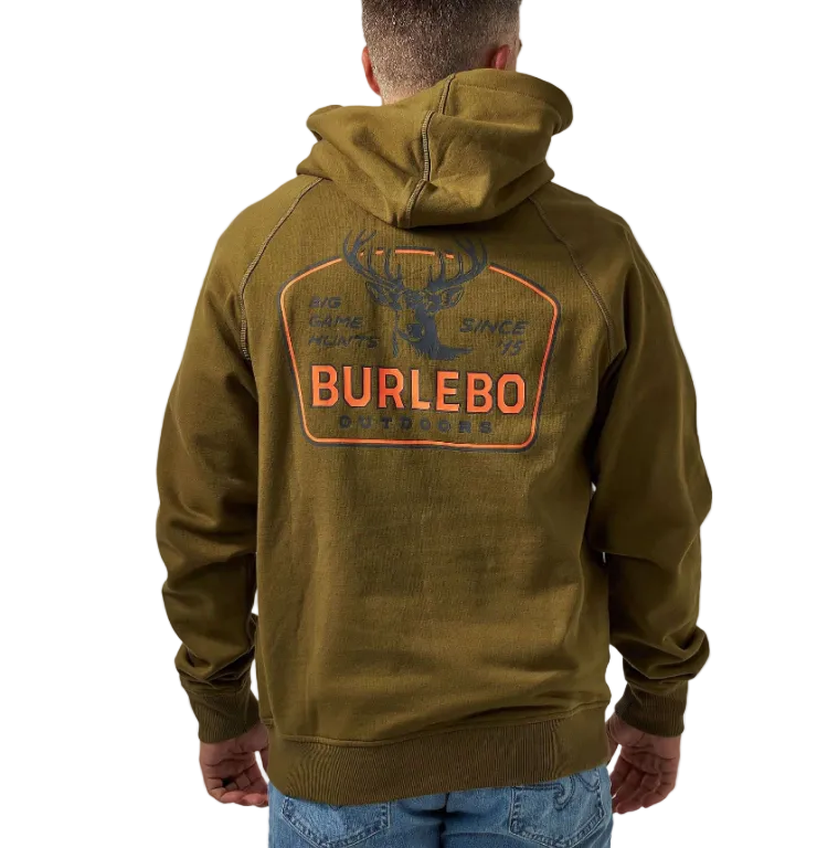 Burlebo Men's Hunter Green Big Game Hunts Fleece Hoodie 