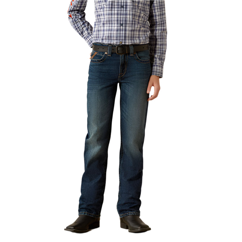Boy's Ariat B5 Slim Nate Straight Leg Jeans 10053552 - Crazy House Western Wear